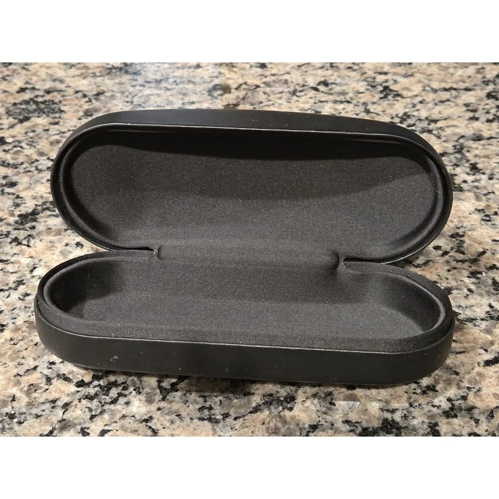 HUGO BOSS Sunglasses/ Eyeglasses Clamshell Case Black w/ Lens Cloth